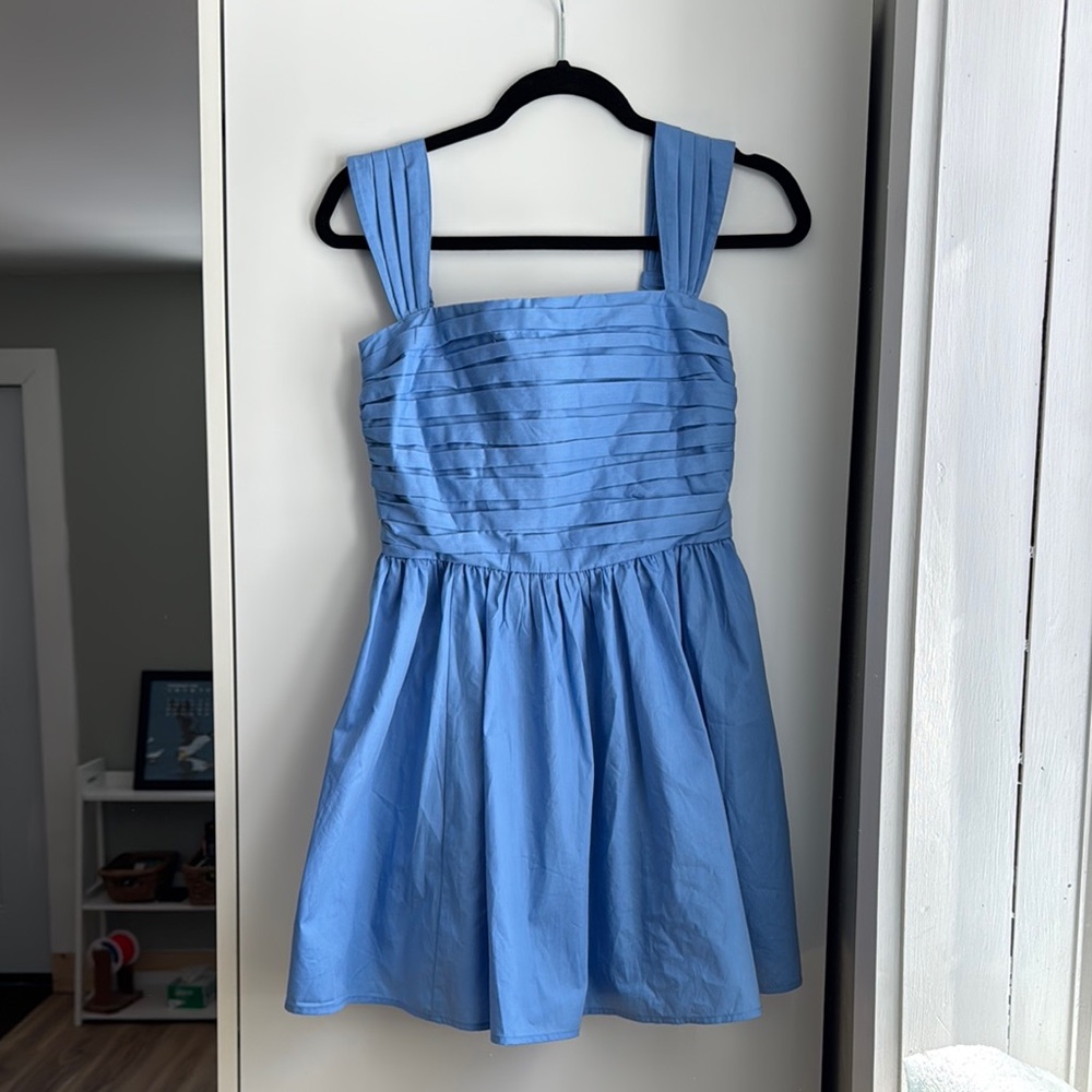 Abercrombie Blue Pleated Mini Dress